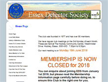 Tablet Screenshot of essexdetectorsociety.org